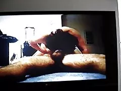 Oudere mollige Aziatische slet vrouw kut likte en cum